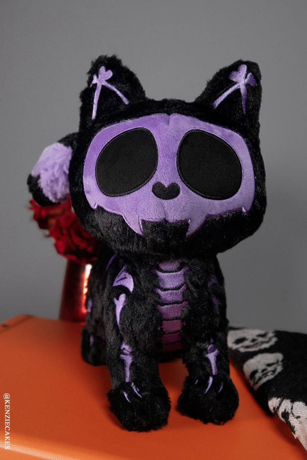 Plushies - Black & Purple Skelekitty (Limited Edition)