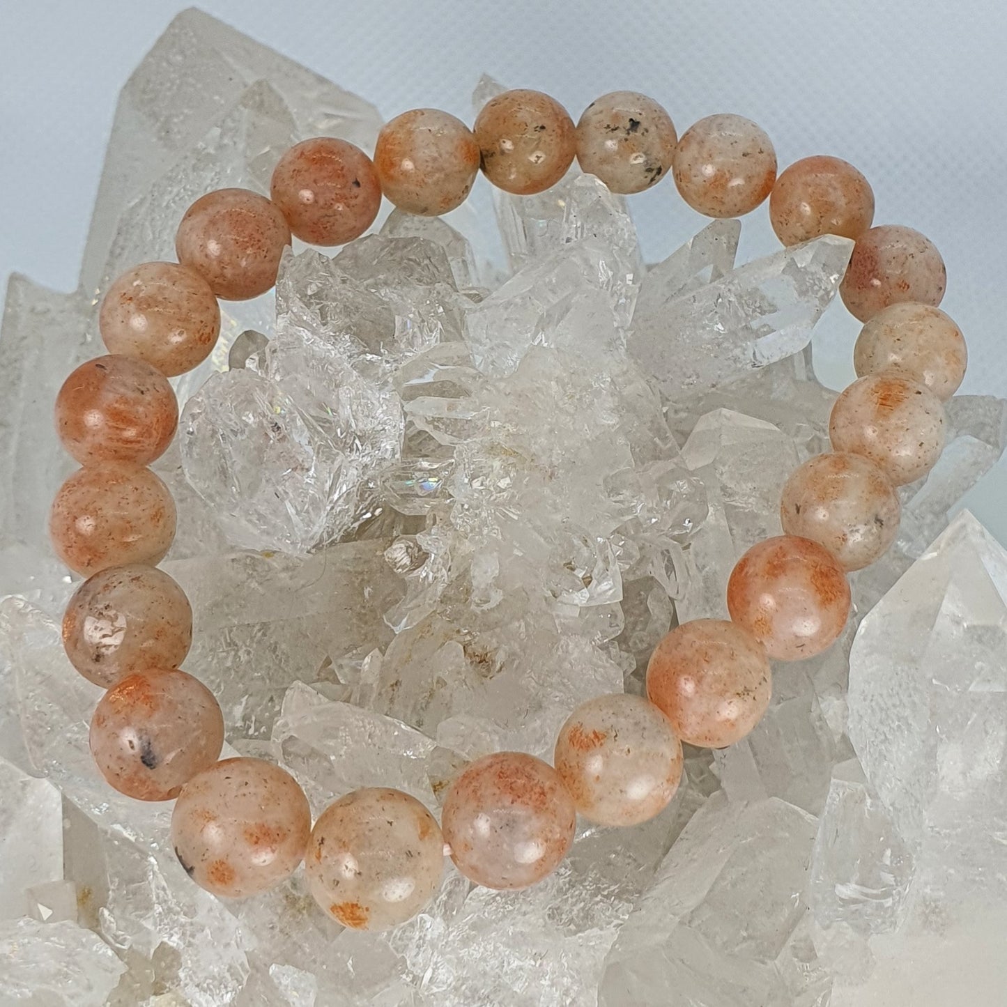 Crystals - Sunstone Bracelet (Round Bead)