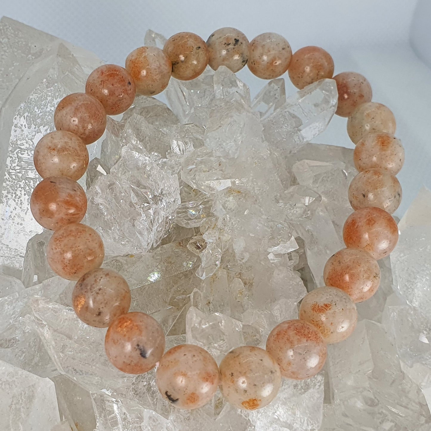 Crystals - Sunstone Bracelet (Round Bead)