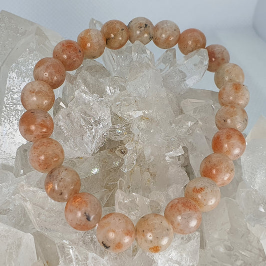Crystals - Sunstone Bracelet (Round Bead)
