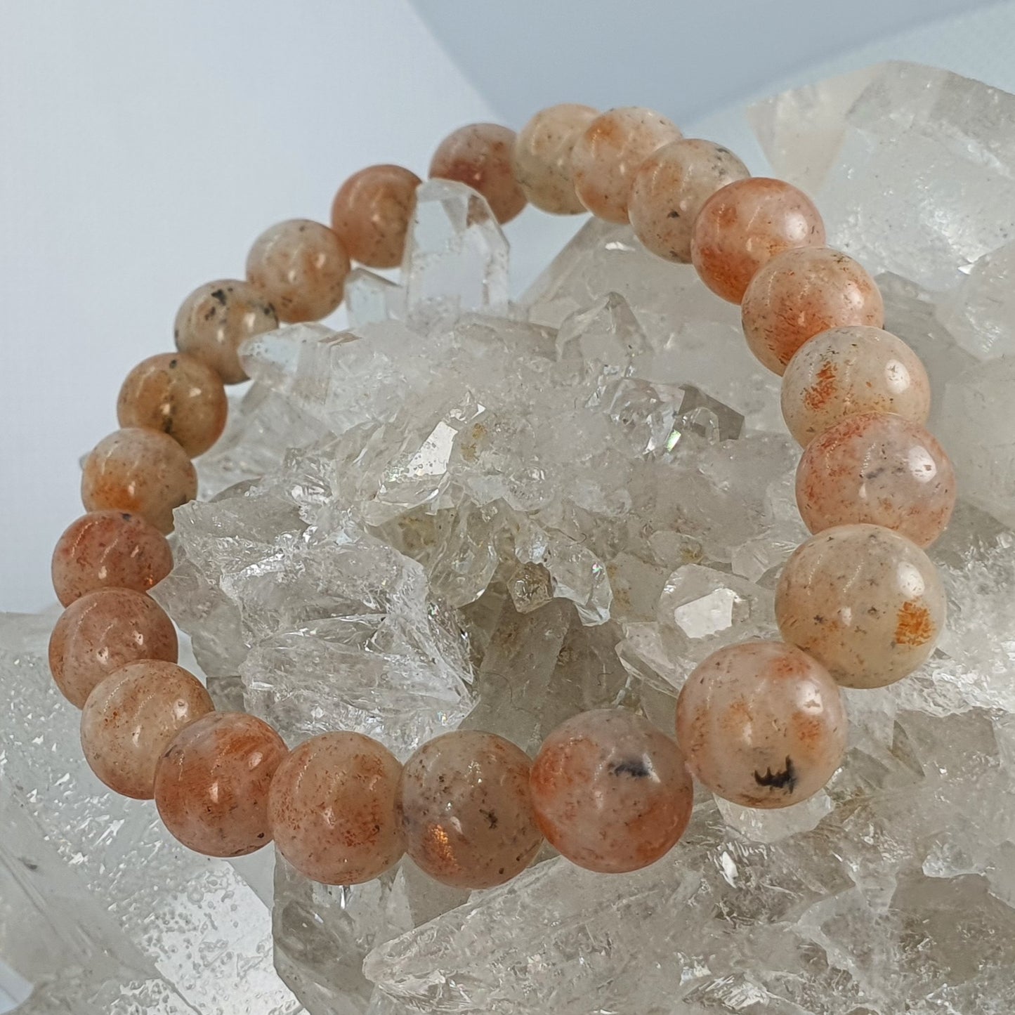 Crystals - Sunstone Bracelet (Round Bead)