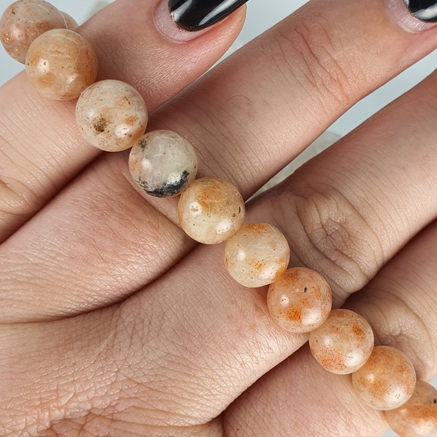 Crystals - Sunstone Bracelet (Round Bead)