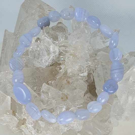 Crystals - Agate (Blue Lace) Bracelet