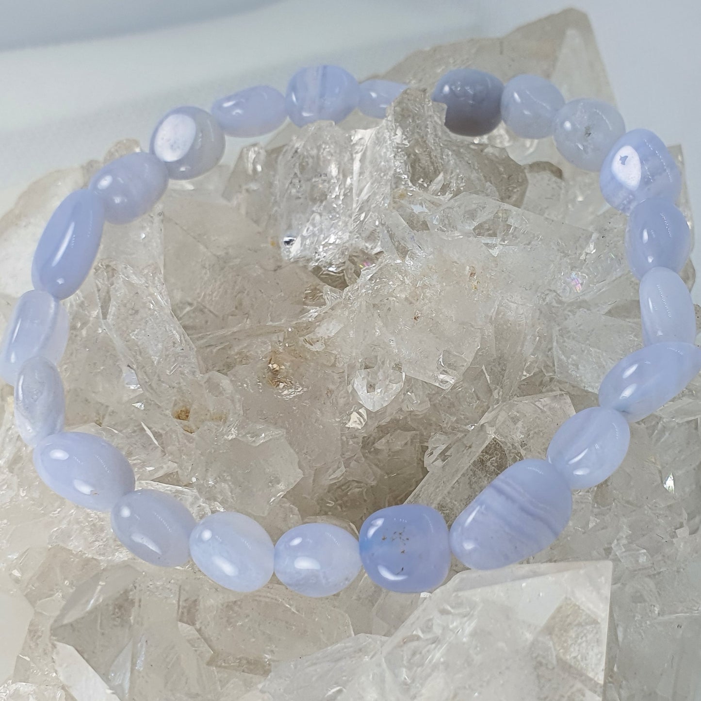 Crystals - Agate (Blue Lace) Bracelet