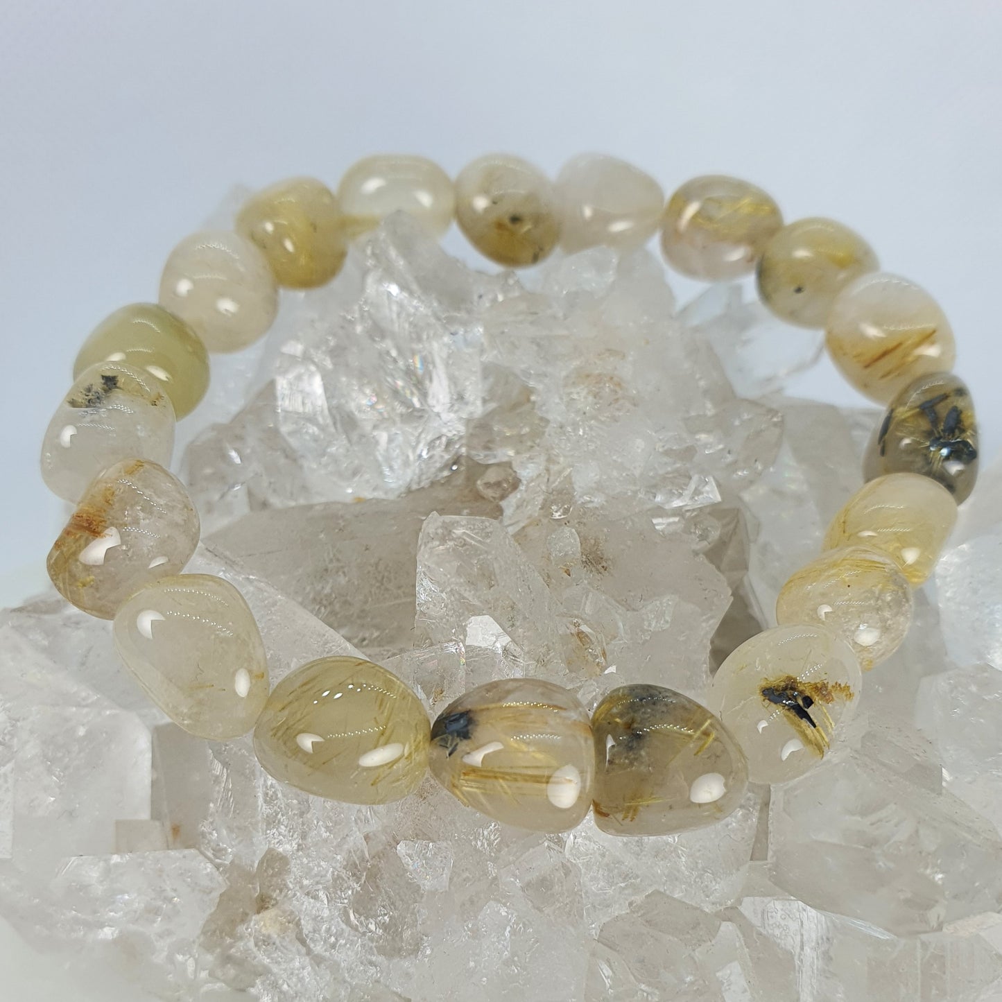 Crystals - Golden Rutile Bracelet (Tumbled Stone)