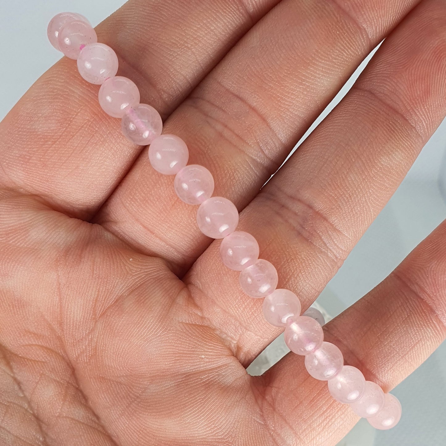 Crystals - Rose Quartz Bracelet (Small Bead)