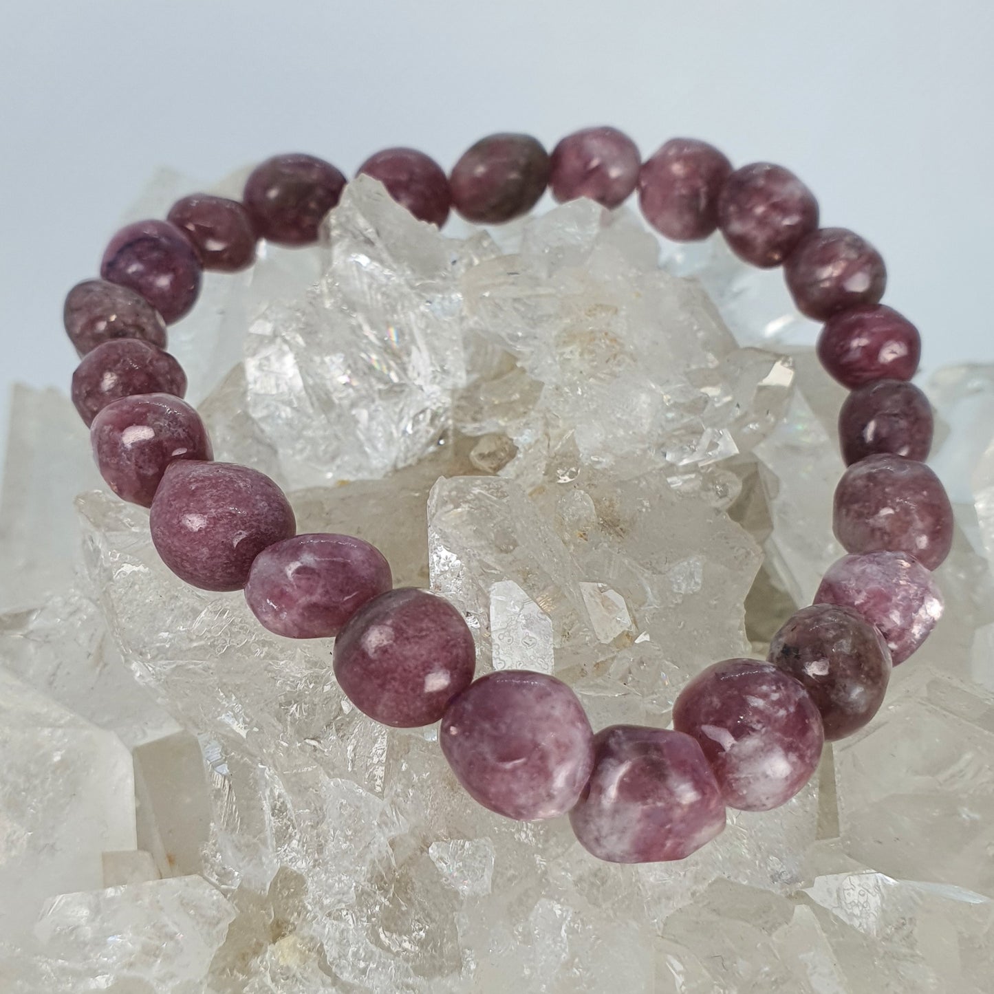 Crystals - Lepidolite (Small Bead) Bracelet