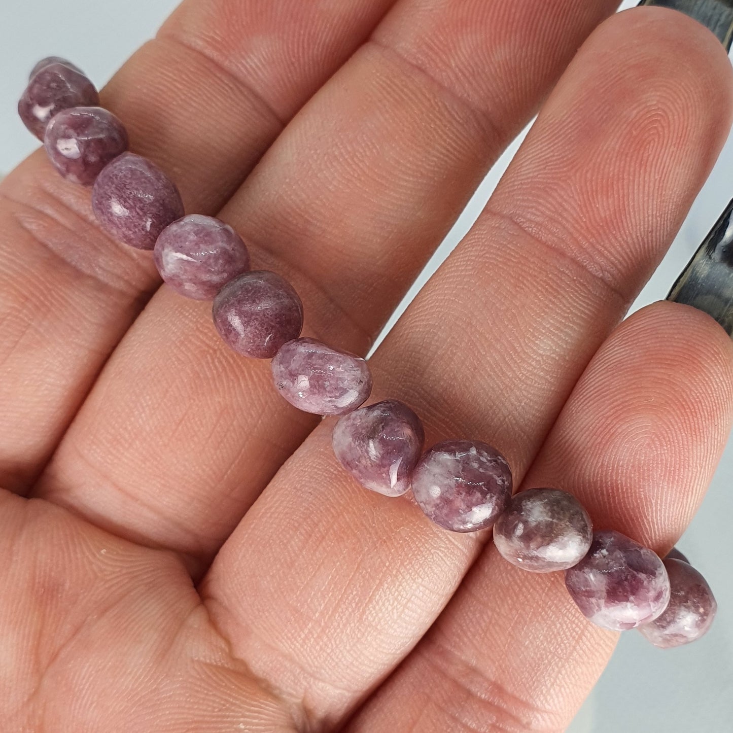 Crystals - Lepidolite (Small Bead) Bracelet
