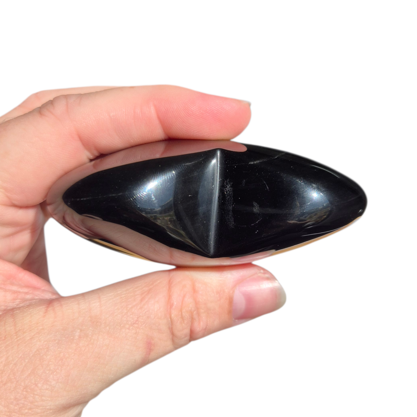 Crystals - Rainbow Obsidian Polished Heart