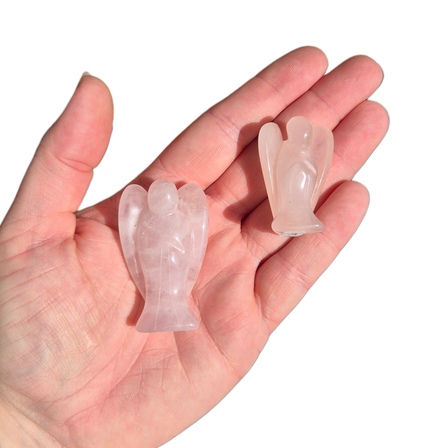 Crystals - Rose Quartz Angel Carvings