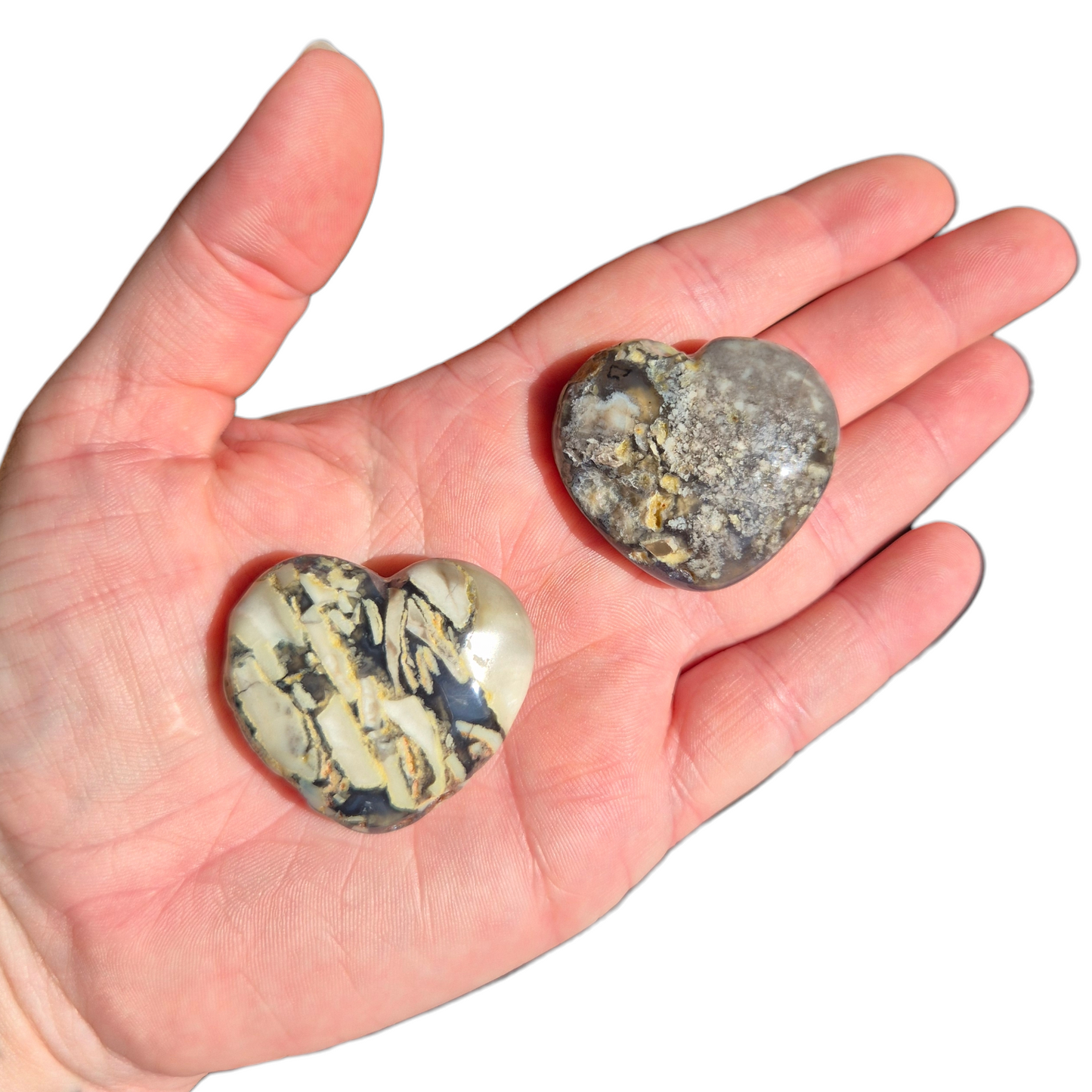 Crystals - Volcanic Agate Hearts