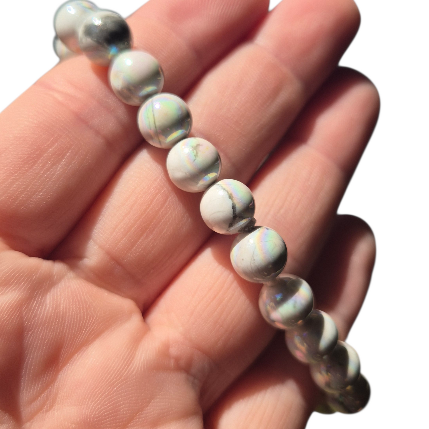 Crystals - Howlite & Aura Bracelet