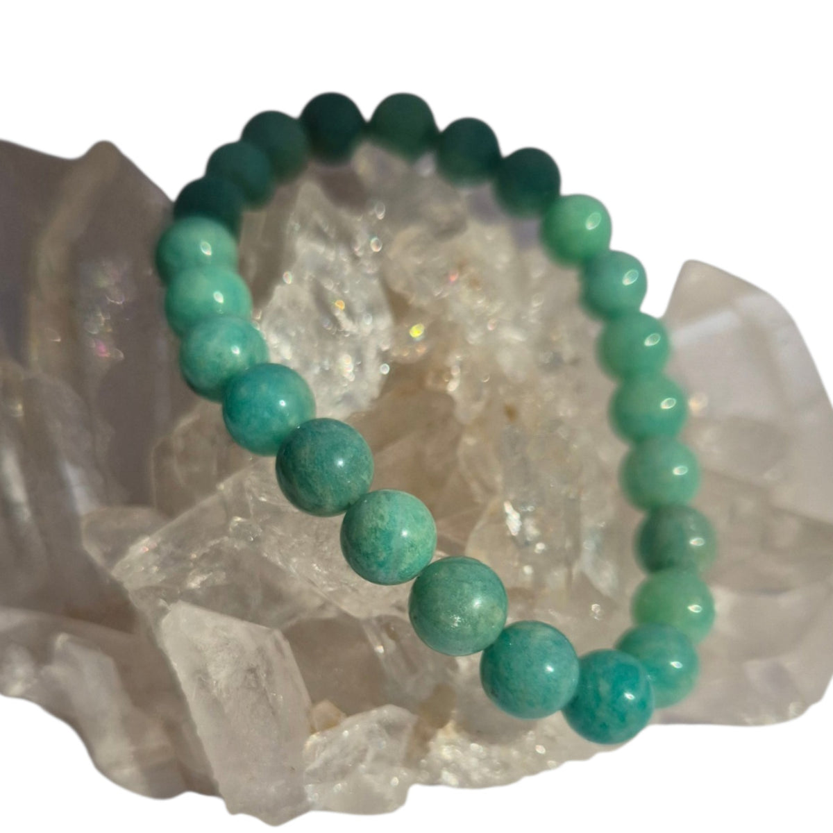 Crystals - Amazonite Bracelet (Round Bead)