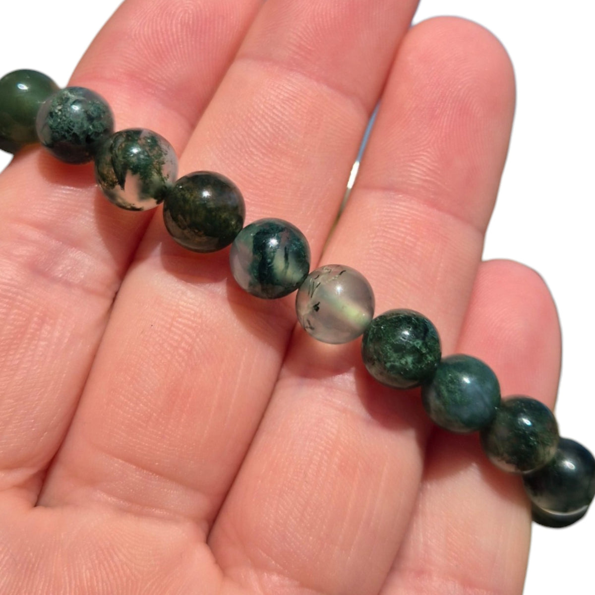 Crystals - Moss Agate Bracelet
