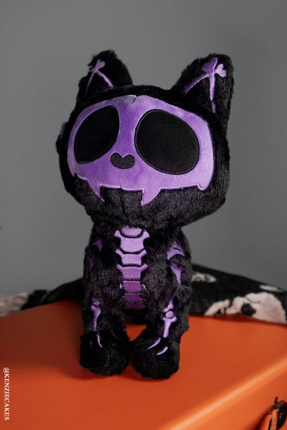 Plushies - Black & Purple Skelekitty (Limited Edition)