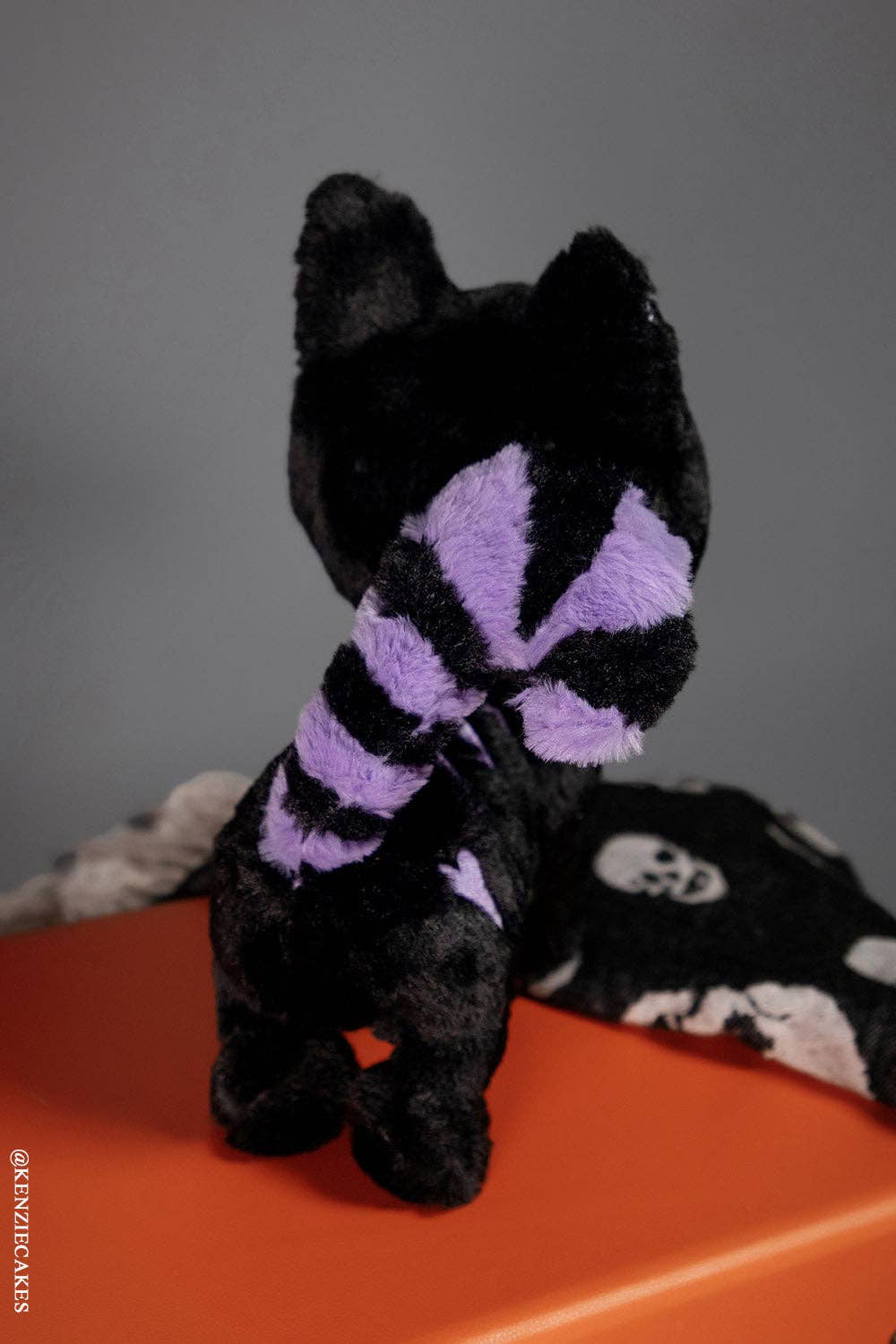 Plushies - Black & Purple Skelekitty (Limited Edition)