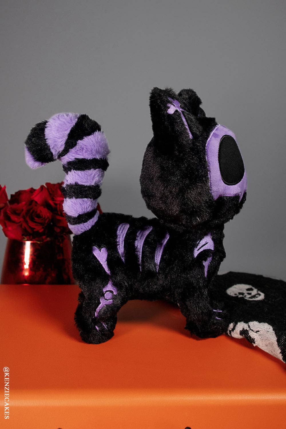 Plushies - Black & Purple Skelekitty (Limited Edition)