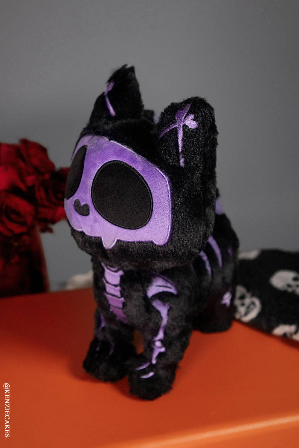 Plushies - Black & Purple Skelekitty (Limited Edition)