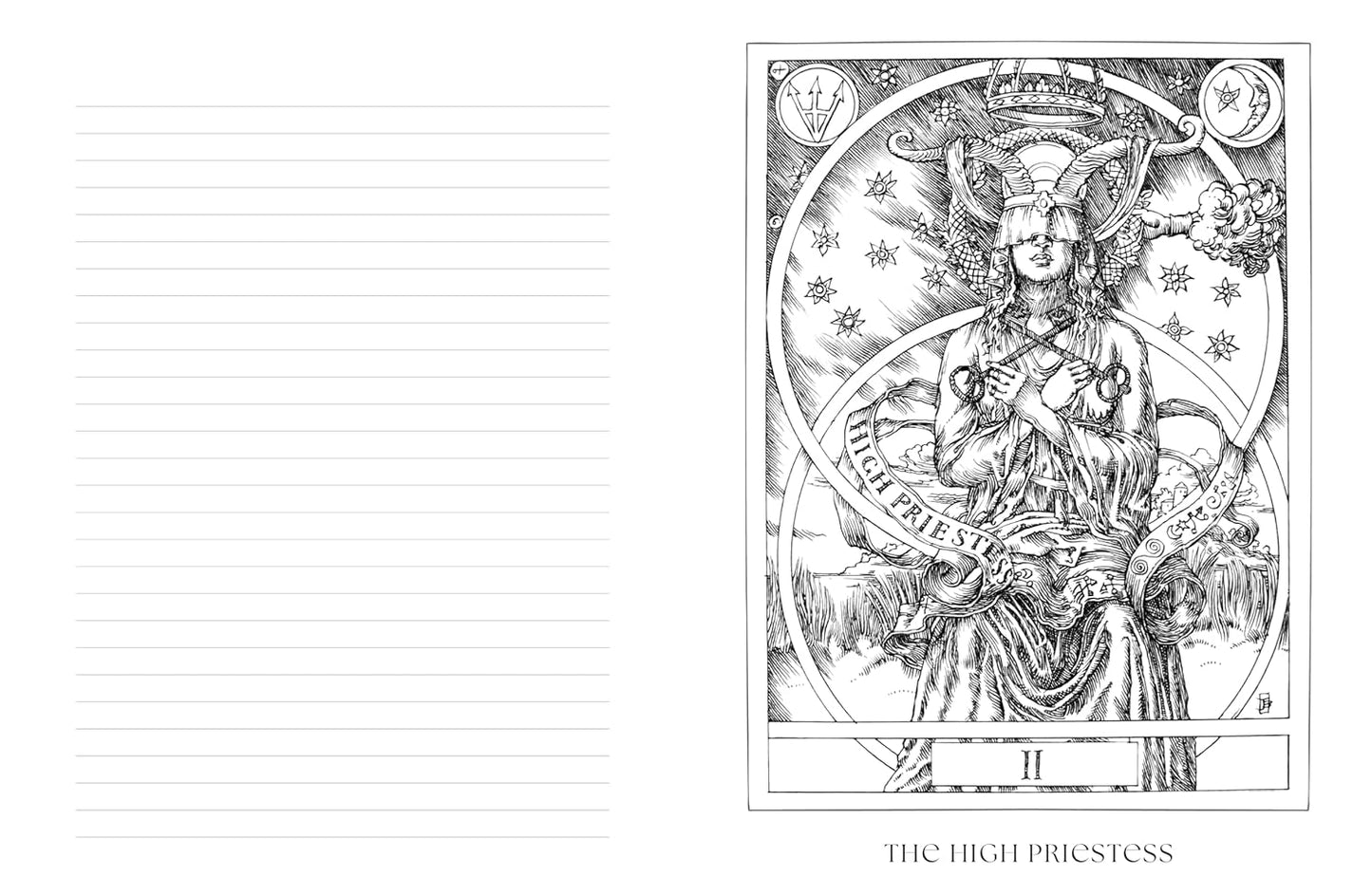 Tarot Journal & Colouring Book