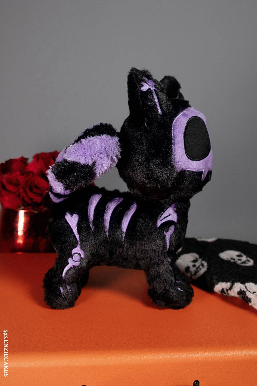 Plushies - Black & Purple Skelekitty (Limited Edition)