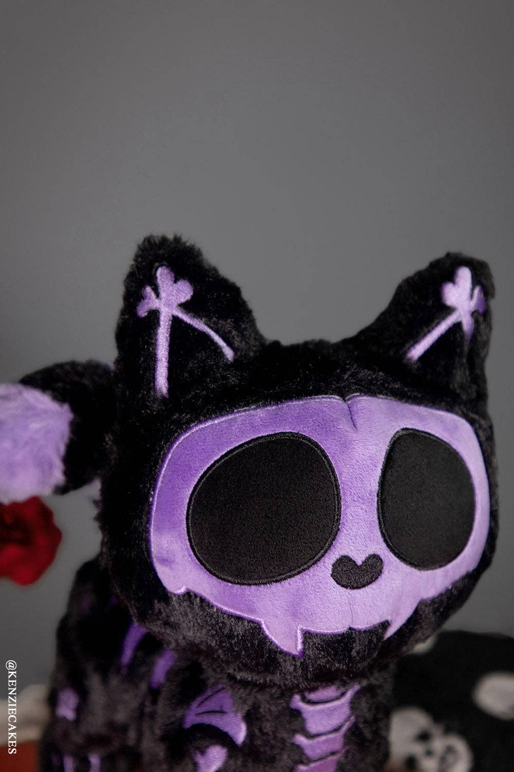 Plushies - Black & Purple Skelekitty (Limited Edition)