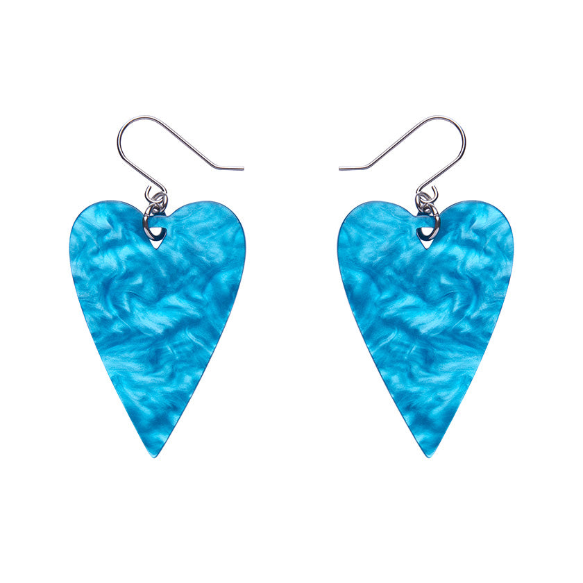 Erstwilder - From the Heart Essential Drop Earrings - Blue