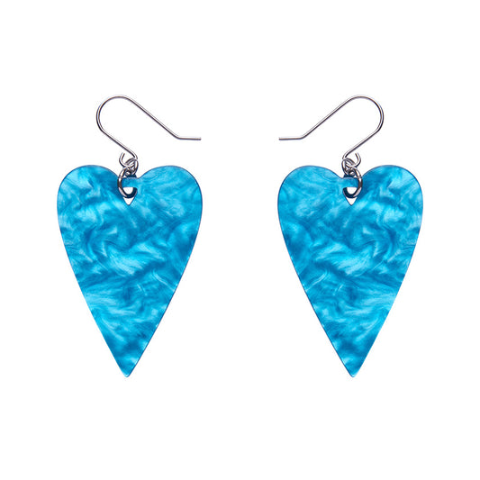 Erstwilder - From the Heart Essential Drop Earrings - Blue