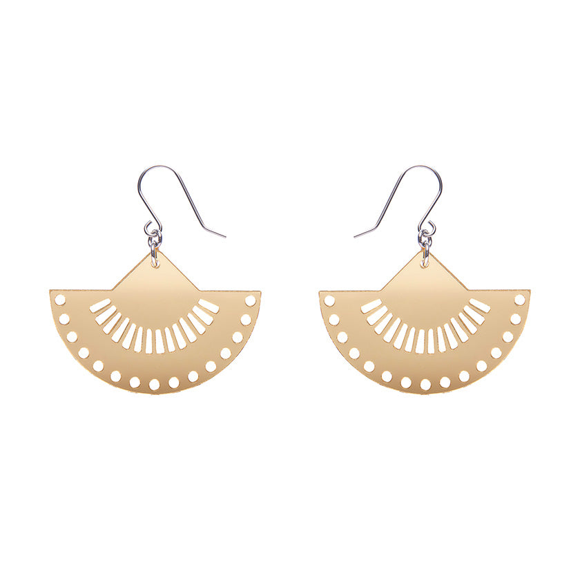 Erstwilder - Boho Fan Essential Drop Earrings - Gold