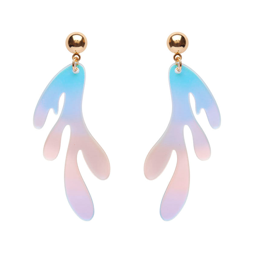 Erstwilder - Reef Coral Drop Earrings - Iridescent
