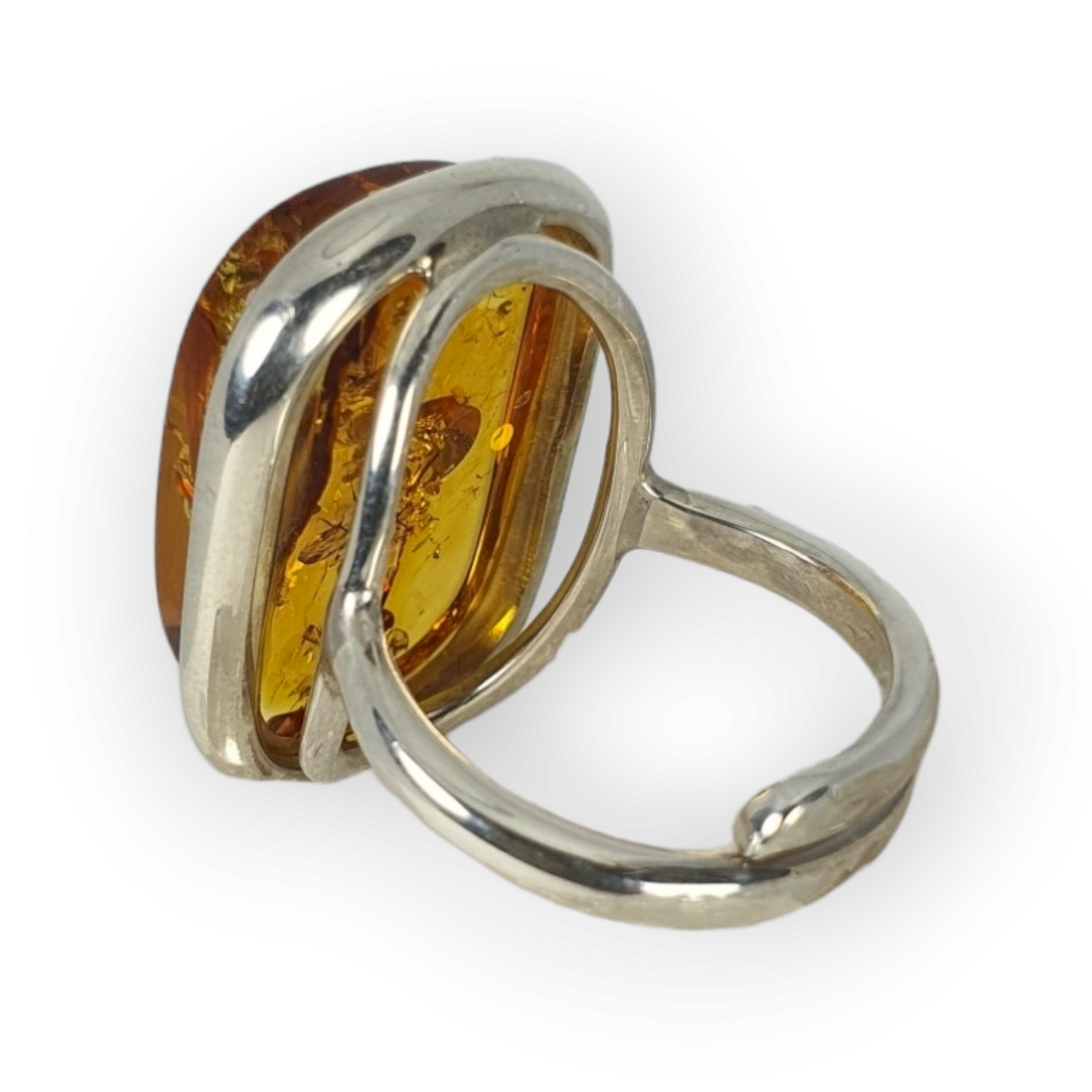 Crystals - Amber Ring - Sterling Silver