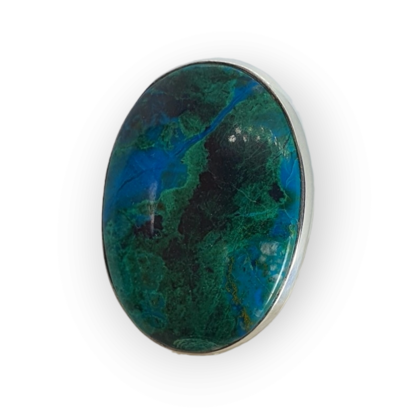 Crystals - Chrysocolla Ring - Sterling Silver