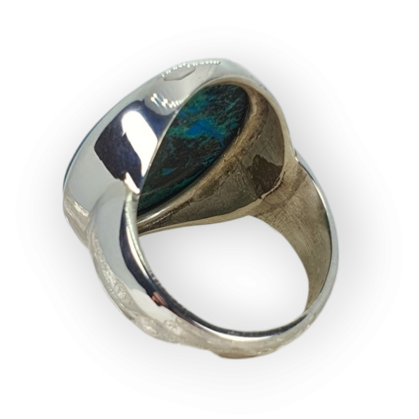 Crystals - Chrysocolla Ring - Sterling Silver