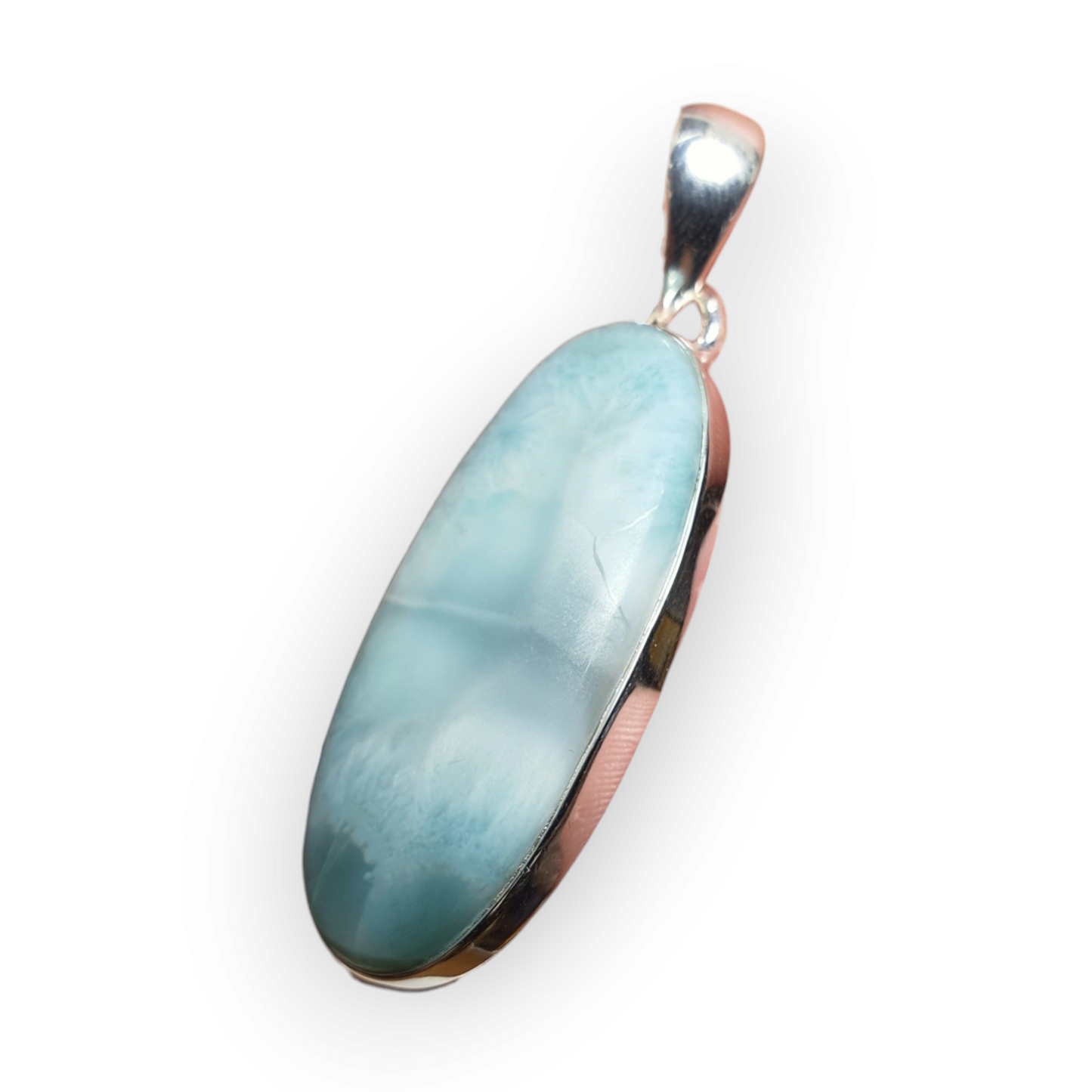 Crystals - Larimar Pendant - Sterling Silver