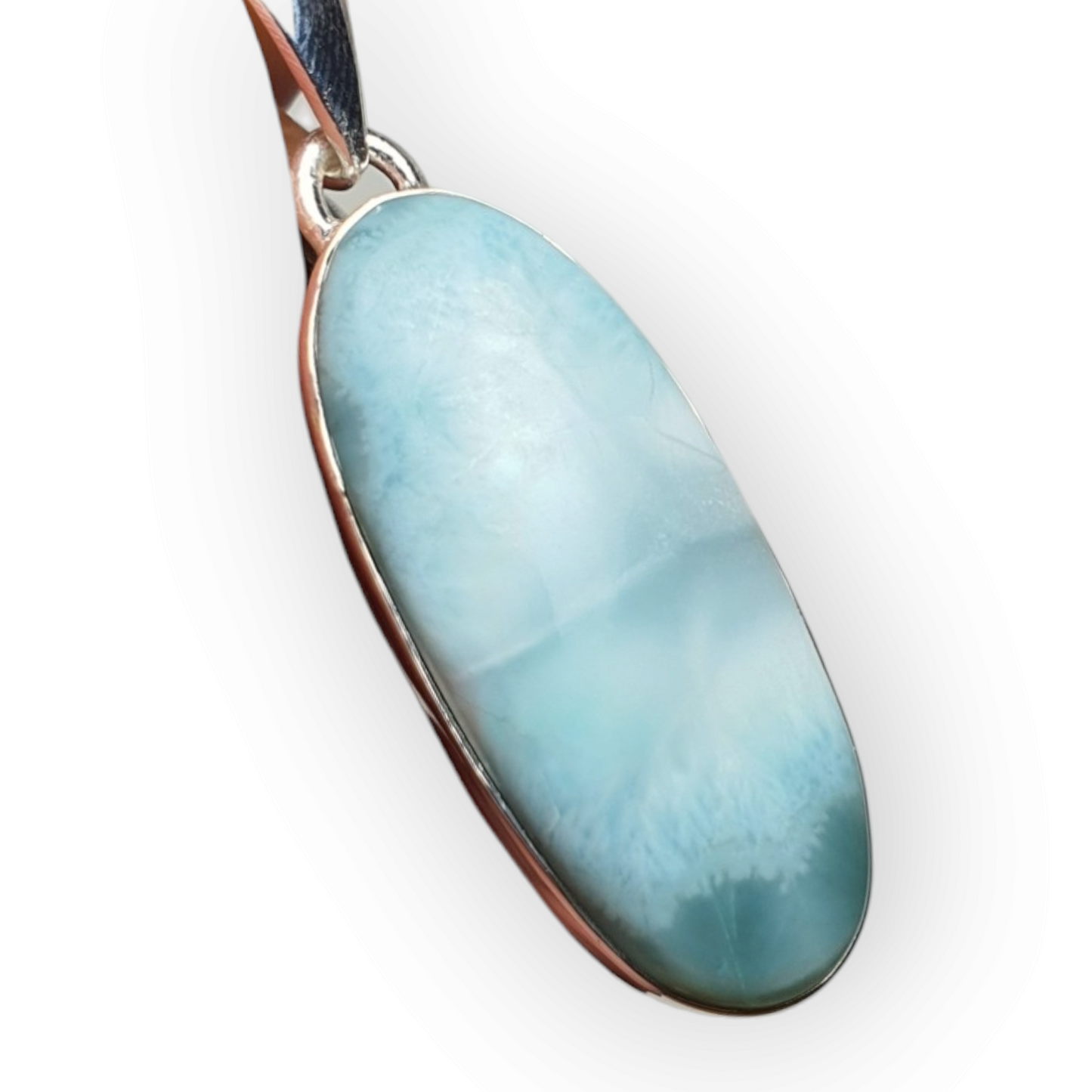Crystals - Larimar Pendant - Sterling Silver