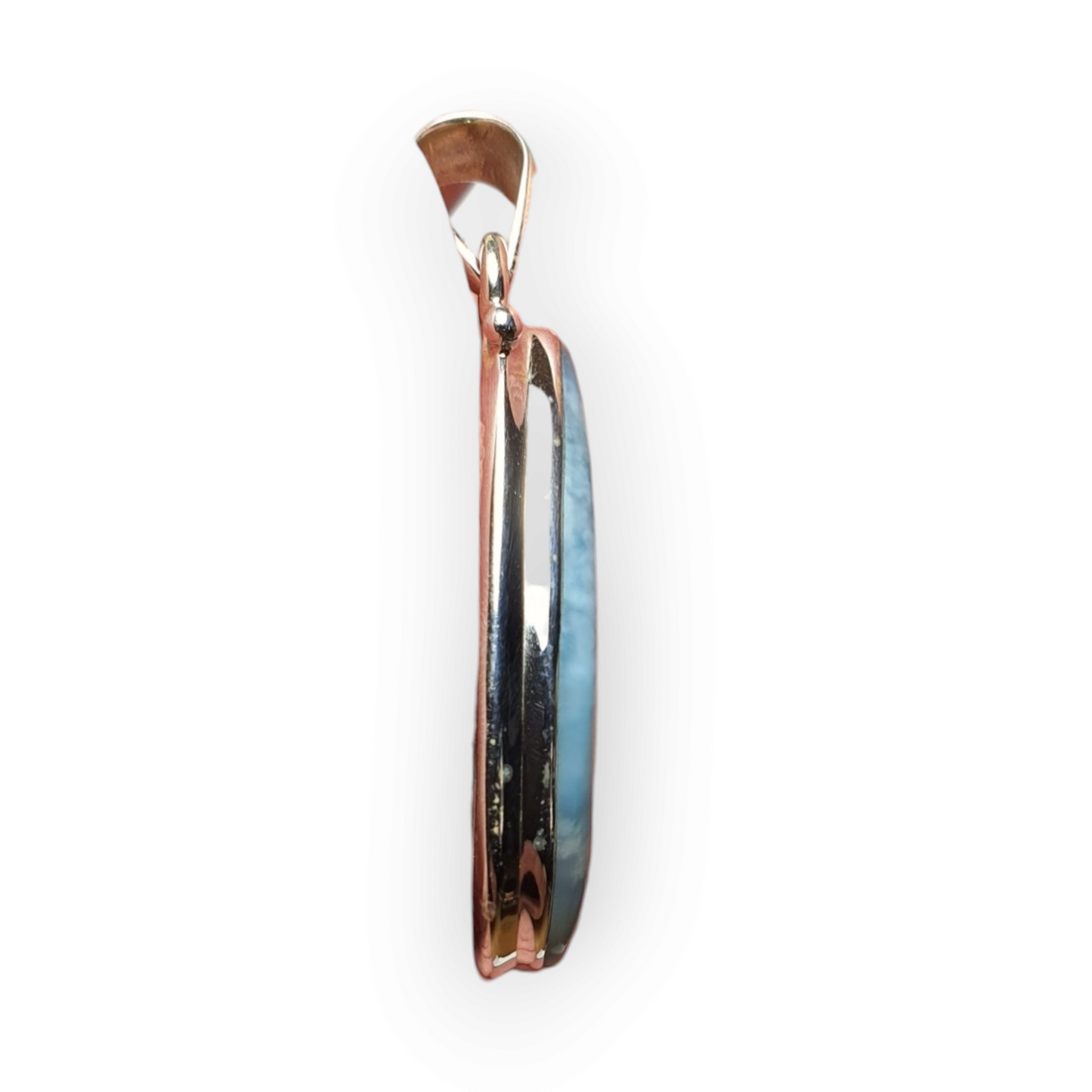Crystals - Larimar Pendant - Sterling Silver
