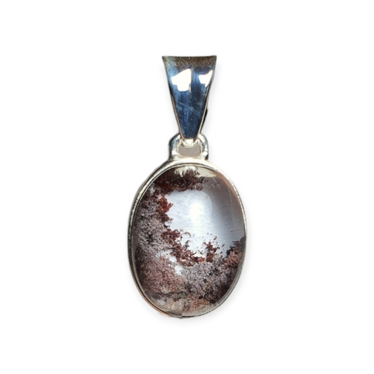 Crystals - Garden/Landscape Quartz (Lodelite) Pendant - Sterling Silver