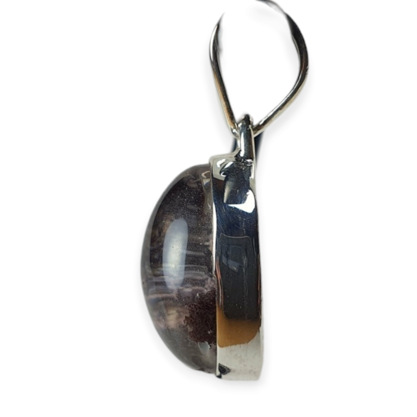 Crystals - Garden/Landscape Quartz (Lodelite) Pendant - Sterling Silver
