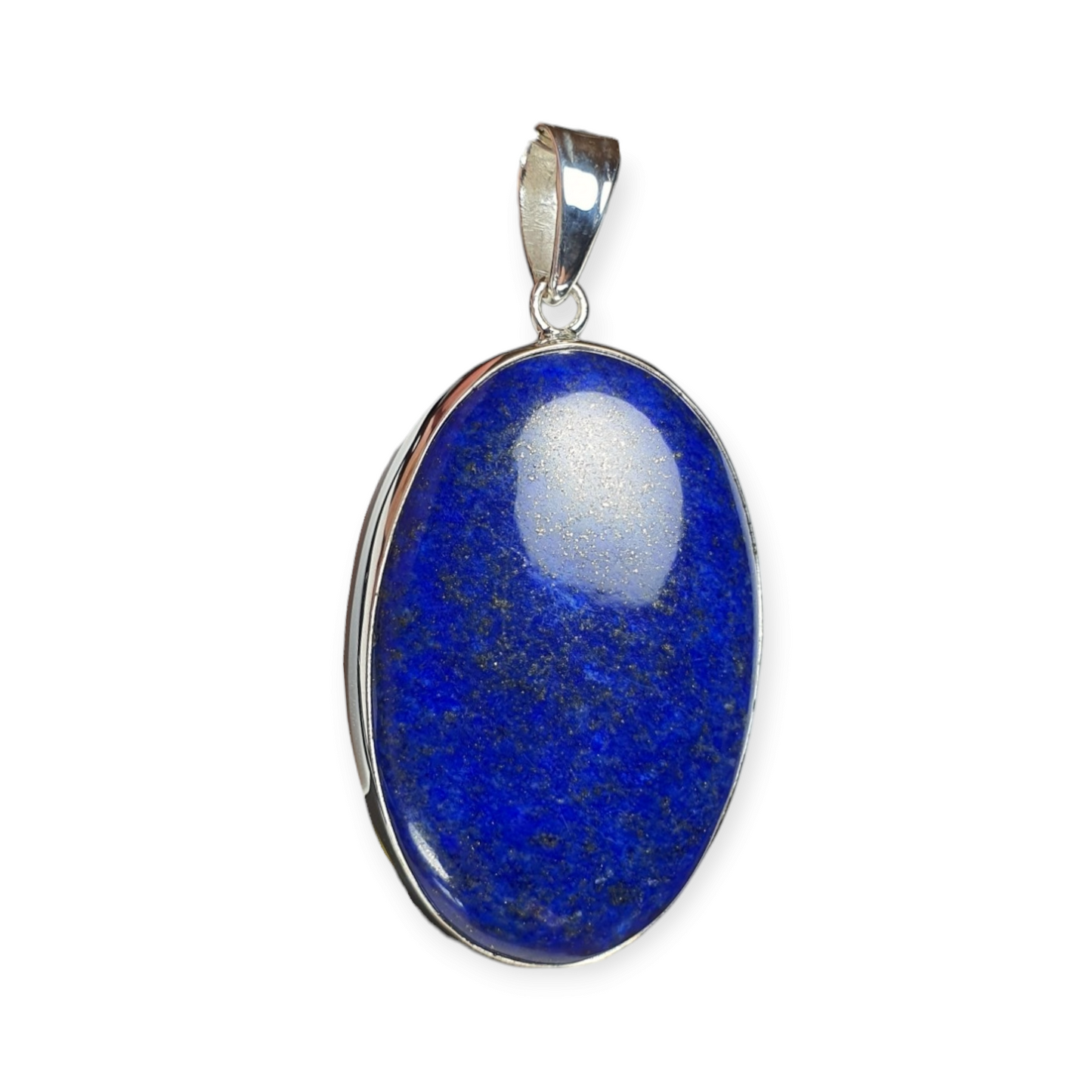 Crystals - Lapis Lazuli Cabochon Pendant - Sterling Silver