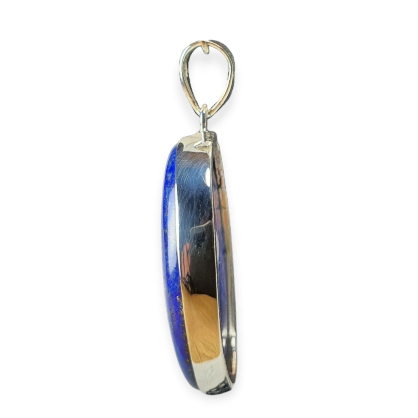 Crystals - Lapis Lazuli Cabochon Pendant - Sterling Silver