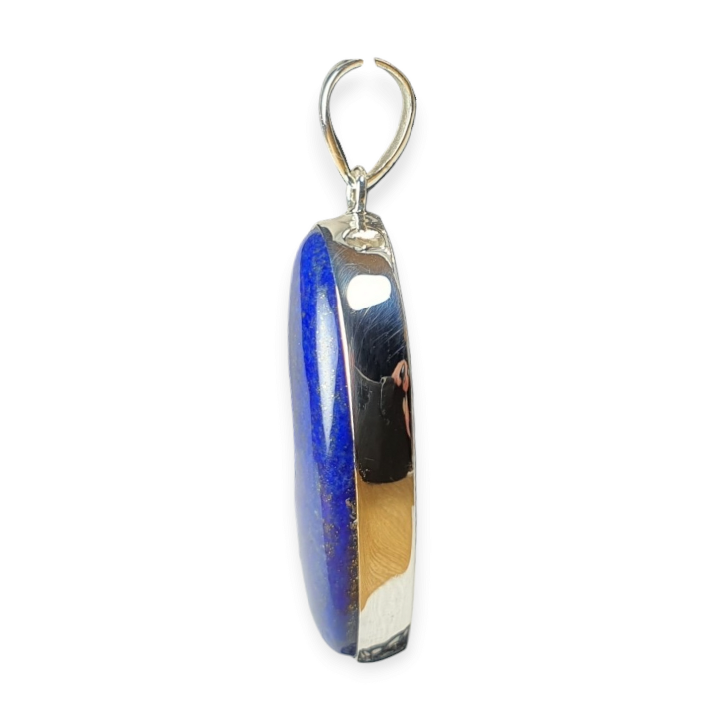 Crystals - Lapis Lazuli Cabochon Pendant - Sterling Silver