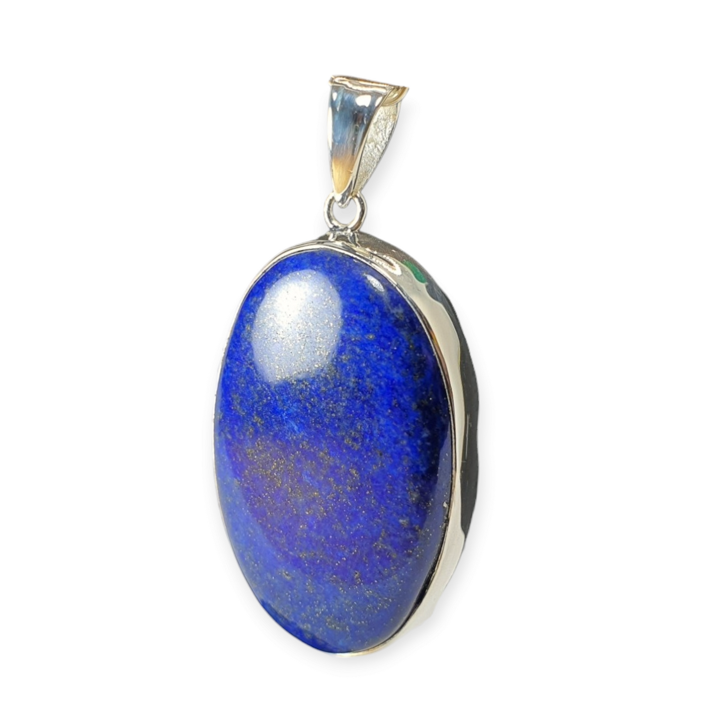 Crystals - Lapis Lazuli Cabochon Pendant - Sterling Silver