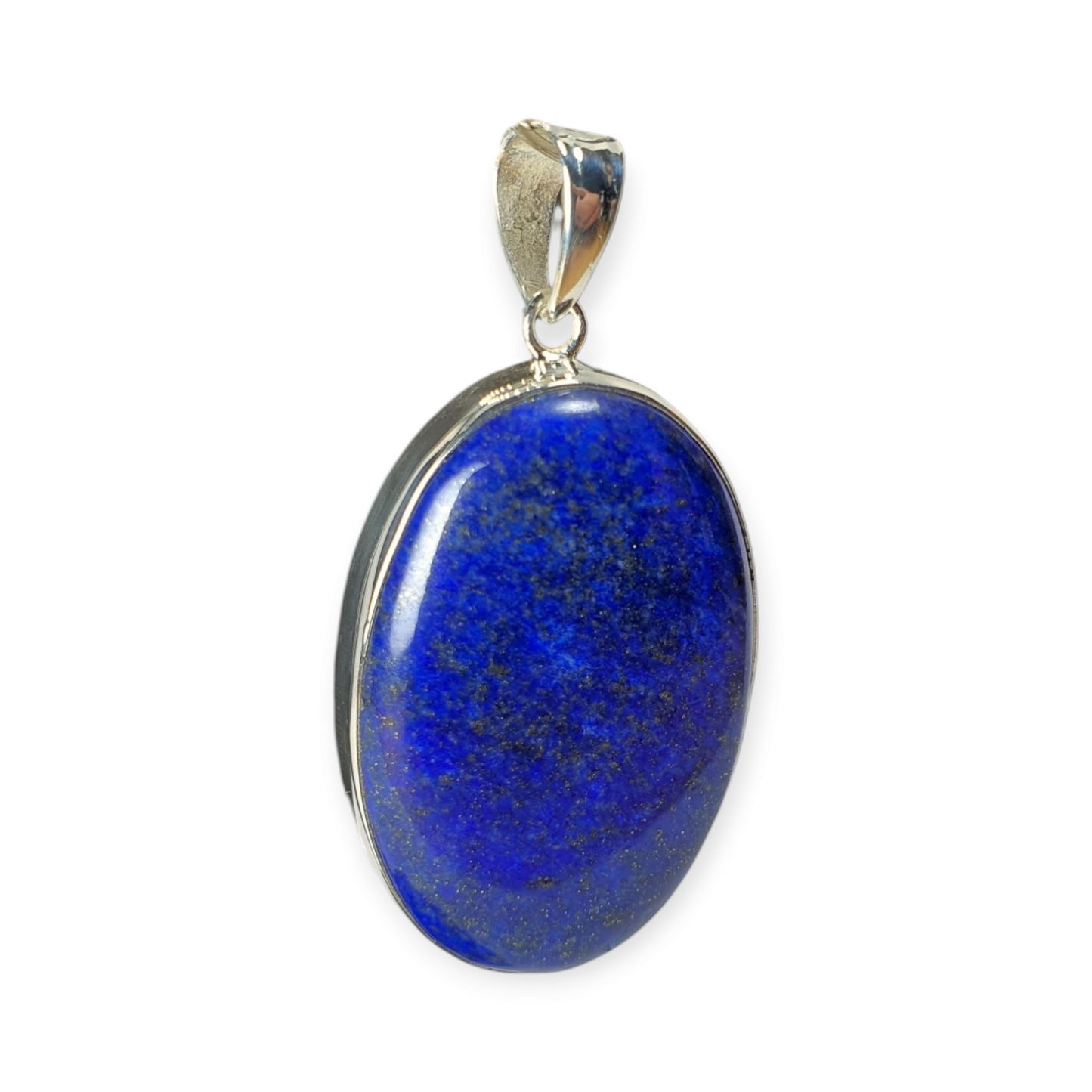Crystals - Lapis Lazuli Cabochon Pendant - Sterling Silver