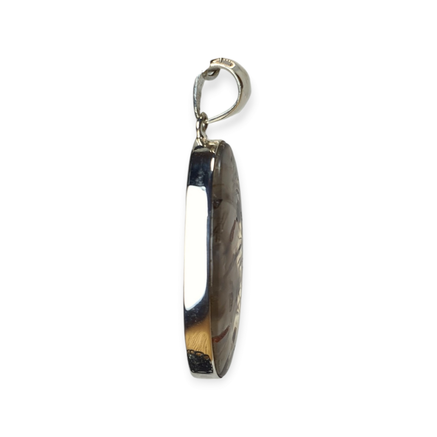 Crystals - Turkish Stick Agate Pendant - Sterling Silver