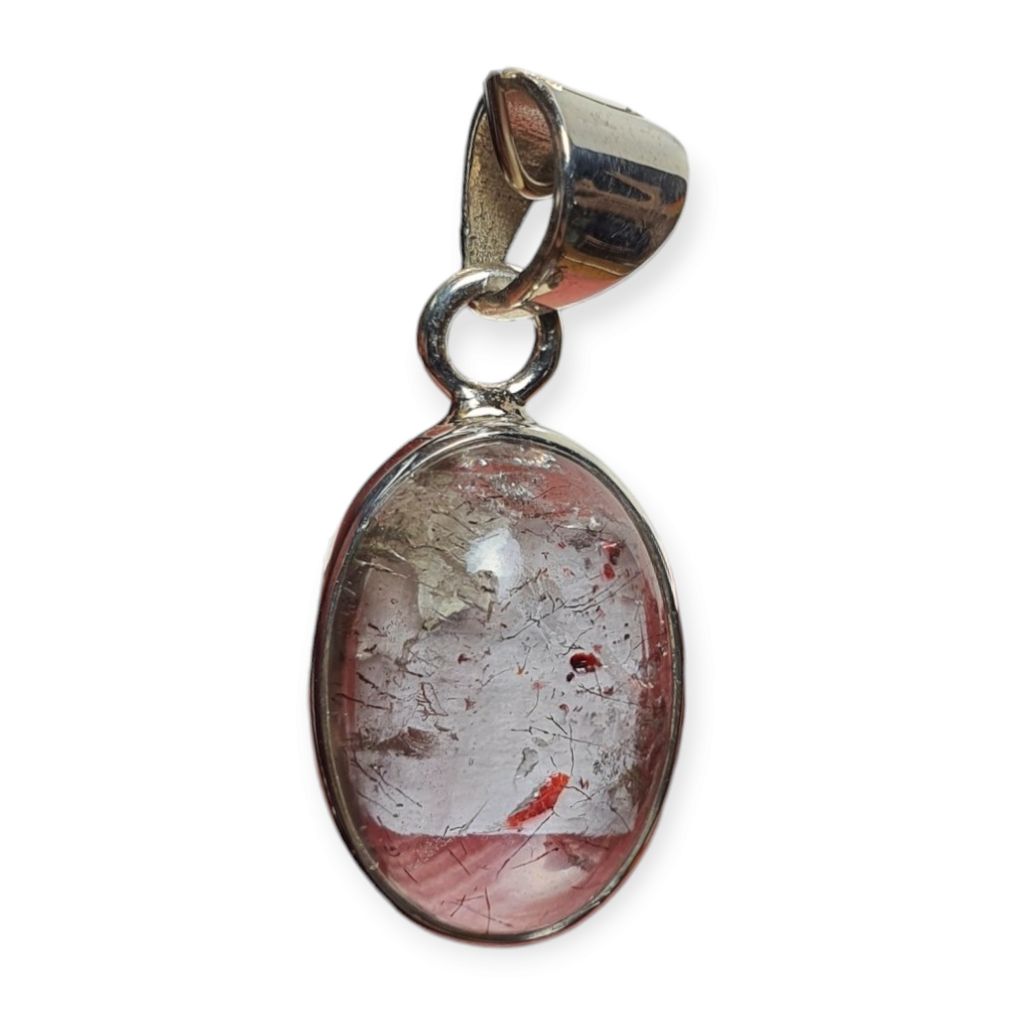 Crystals - Lepidocrocite Cabochon Pendant - Sterling Silver