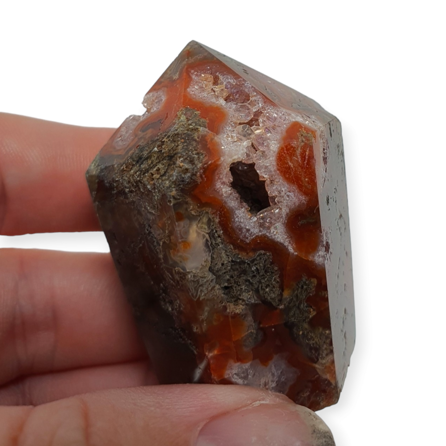 Crystals - Moss Agate (Red and Green) Generator/Point
