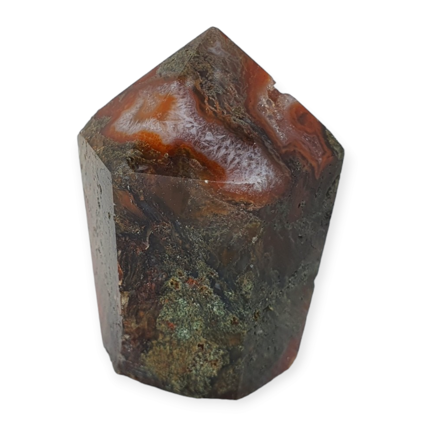 Crystals - Moss Agate (Red and Green) Generator/Point