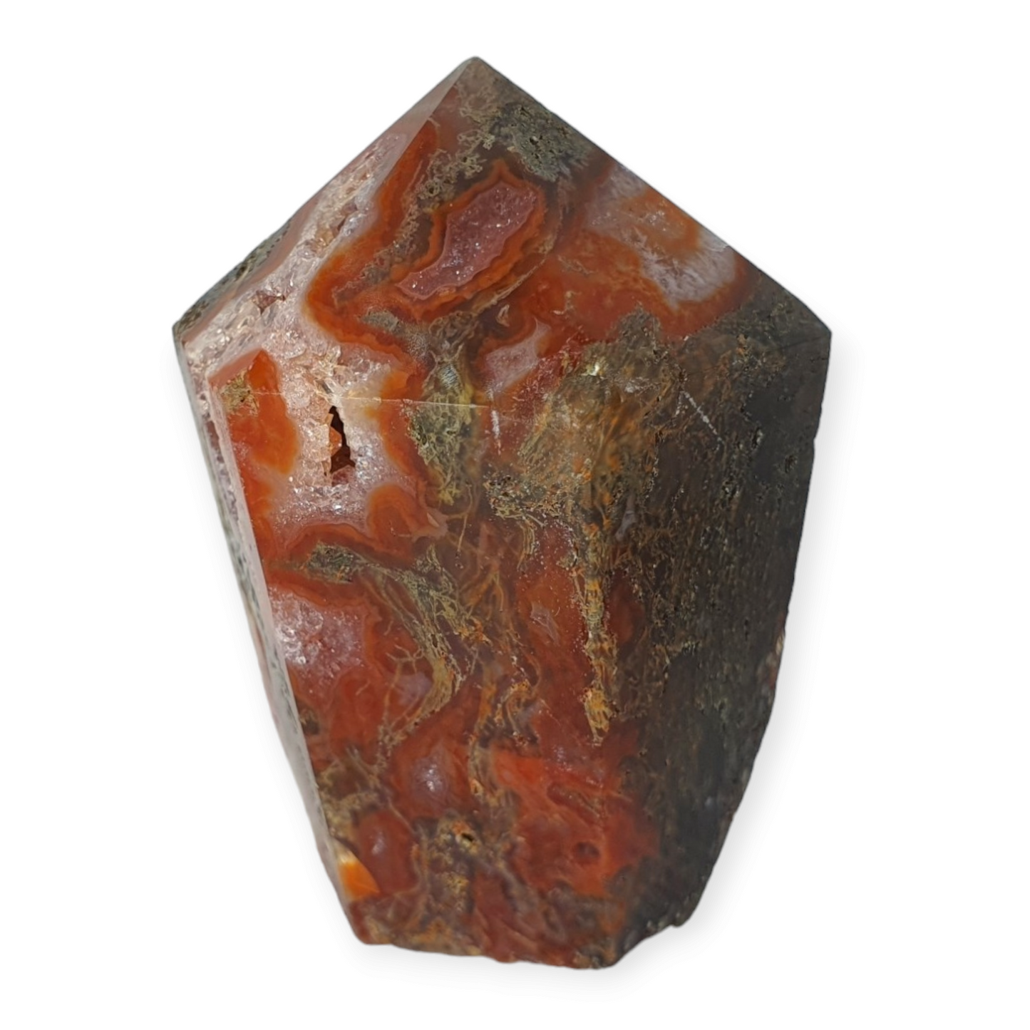 Crystals - Moss Agate (Red and Green) Generator/Point
