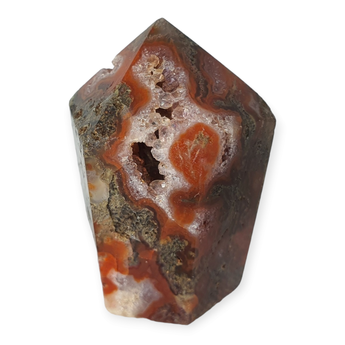 Crystals - Moss Agate (Red and Green) Generator/Point