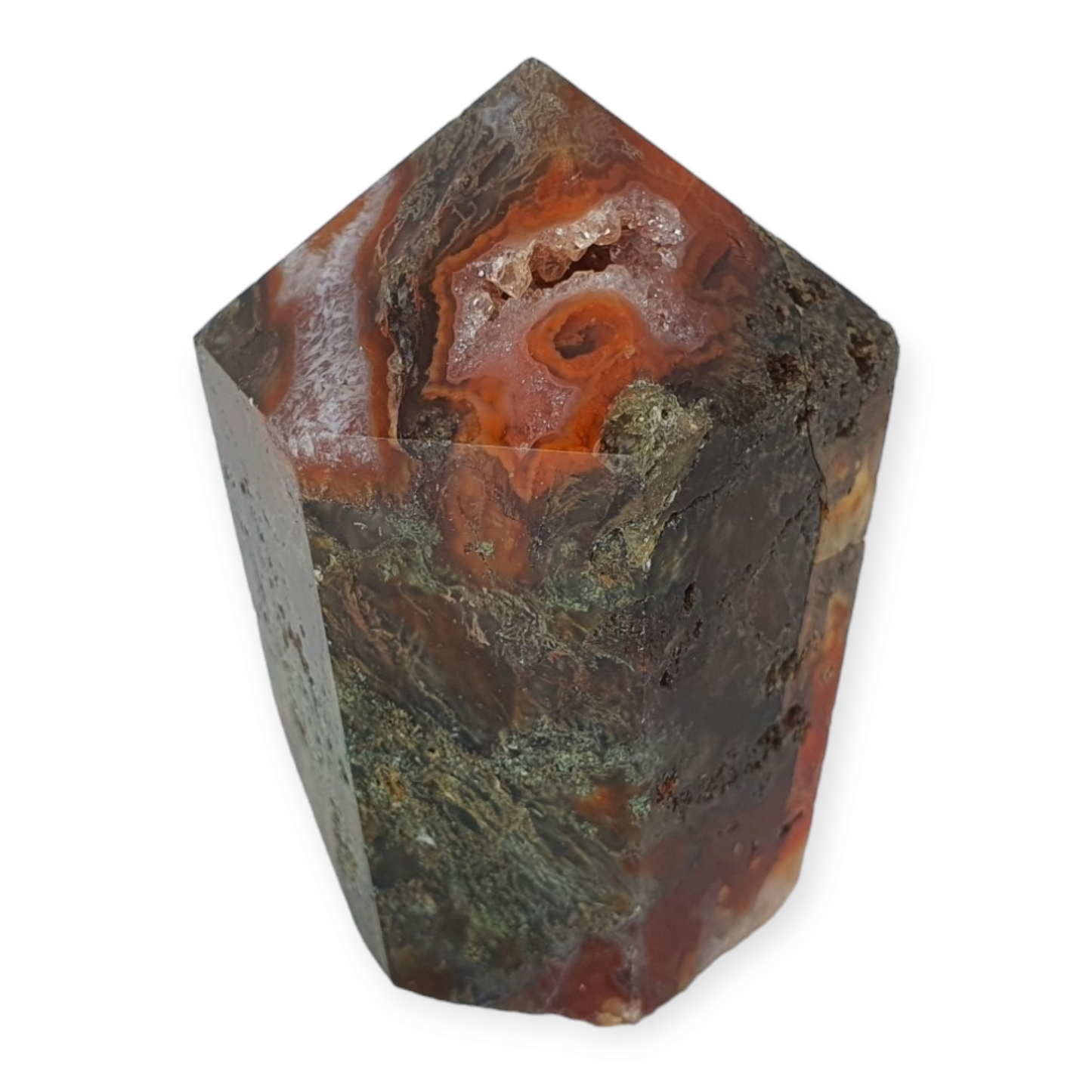 Crystals - Moss Agate (Red and Green) Generator/Point