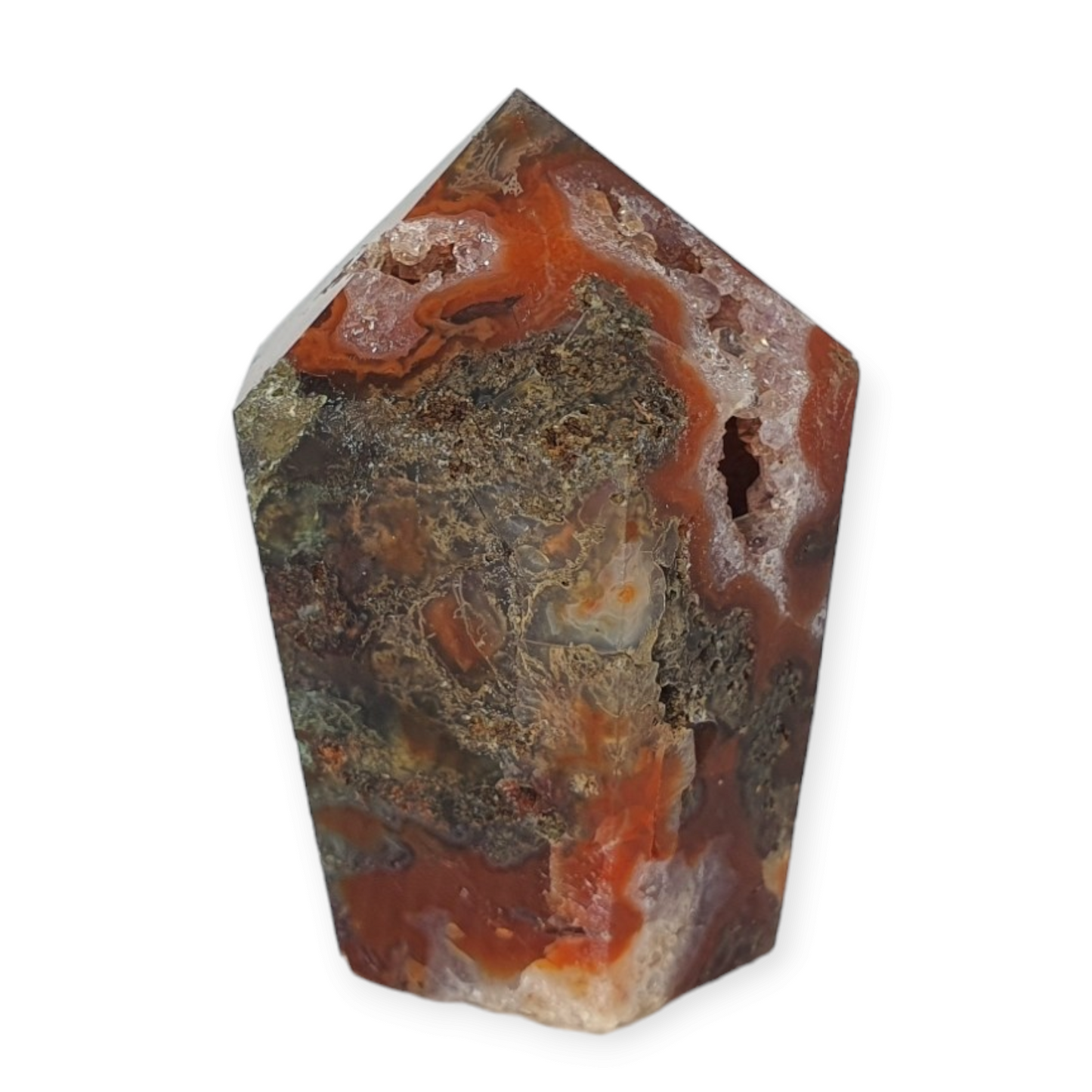 Crystals - Moss Agate (Red and Green) Generator/Point